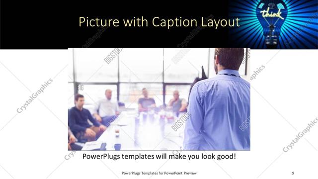Picture with Caption presentation slide layout
