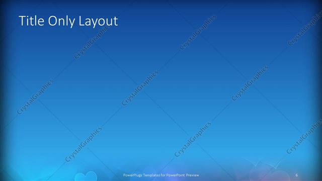 Title Only presentation slide layout