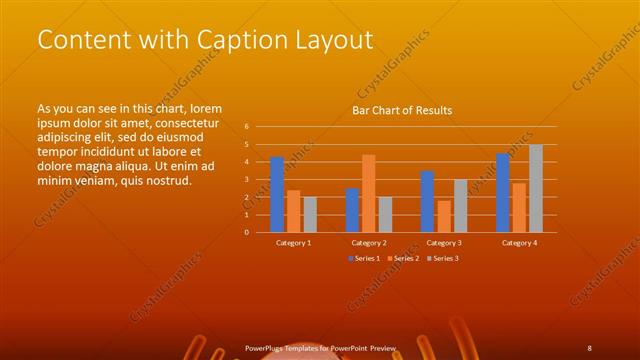 Content with Caption presentation slide layout