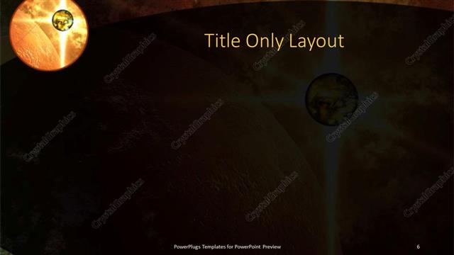 Title Only presentation slide layout
