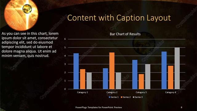Content with Caption presentation slide layout