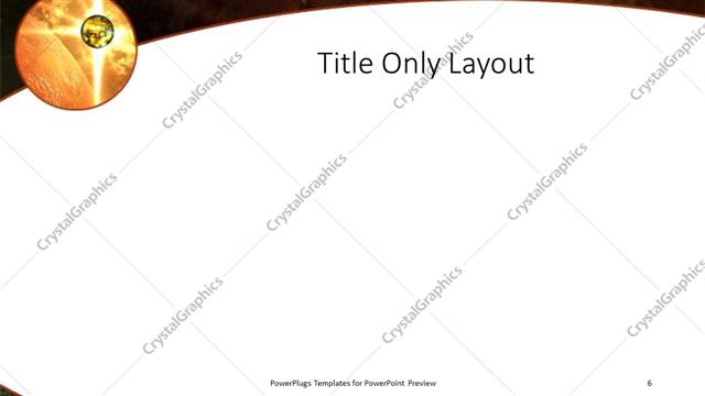 Title Only presentation slide layout