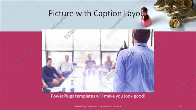 Picture with Caption presentation slide layout