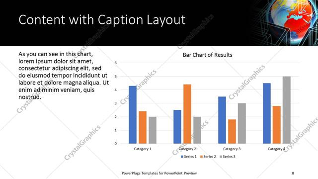 Content with Caption presentation slide layout