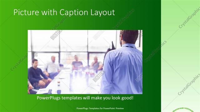 Picture with Caption presentation slide layout