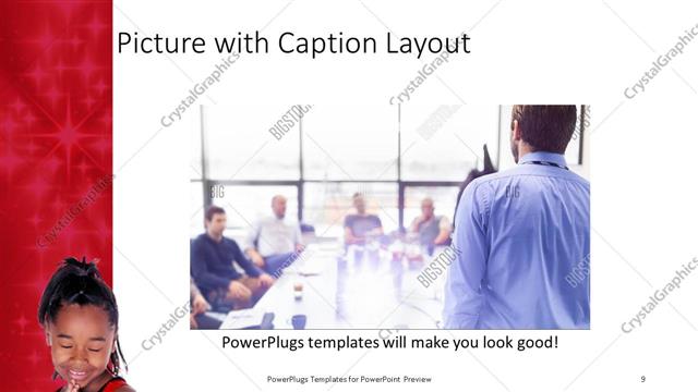 Picture with Caption presentation slide layout