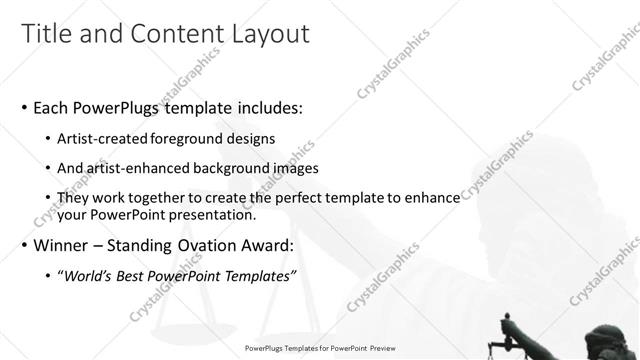 Title and Content presentation slide layout