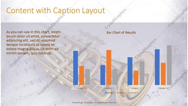 Content with Caption presentation slide layout