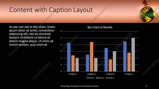 Content with Caption presentation slide layout