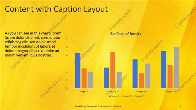 Content with Caption presentation slide layout