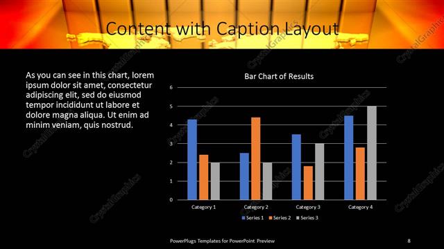 Content with Caption presentation slide layout
