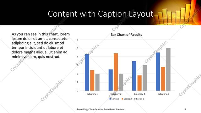 Content with Caption presentation slide layout
