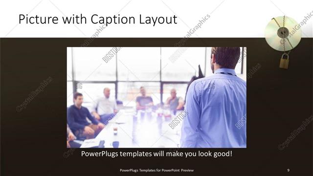 Picture with Caption presentation slide layout