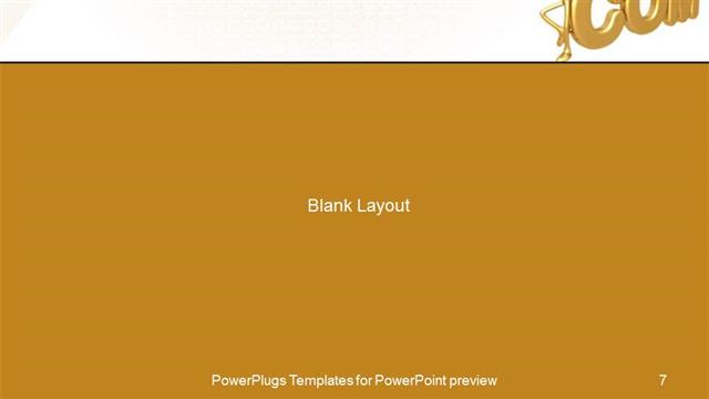 Blank presentation slide layout