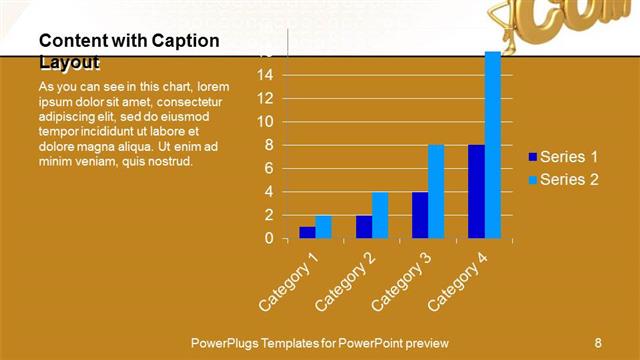 Content with Caption presentation slide layout