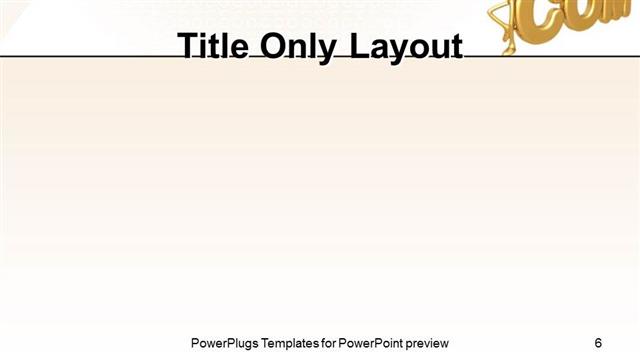 Title Only presentation slide layout