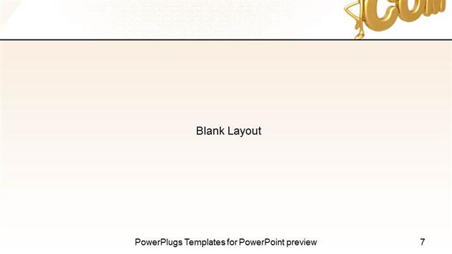 Blank presentation slide layout