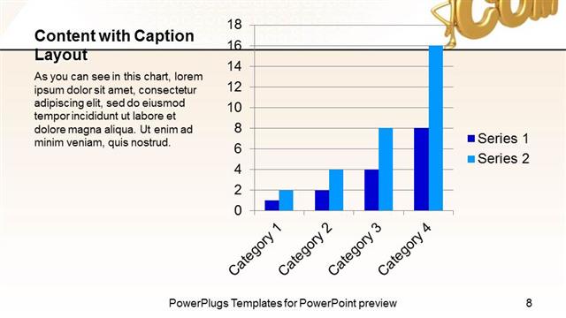 Content with Caption presentation slide layout