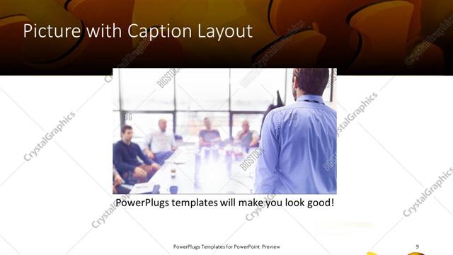 Picture with Caption presentation slide layout
