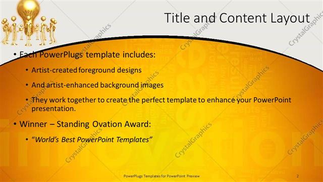 Title and Content presentation slide layout