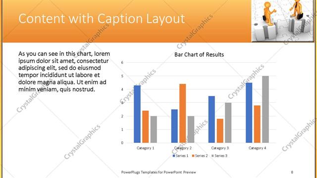 Content with Caption presentation slide layout