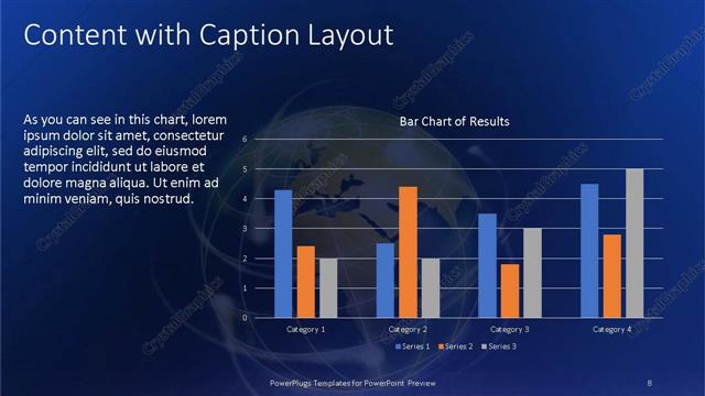 Content with Caption presentation slide layout