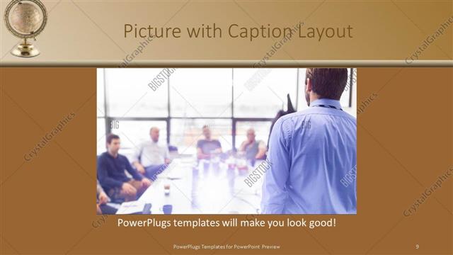 Picture with Caption presentation slide layout
