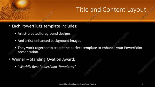 Title and Content presentation slide layout