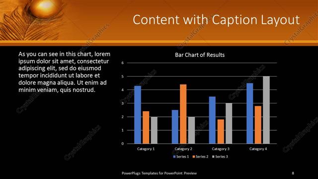Content with Caption presentation slide layout