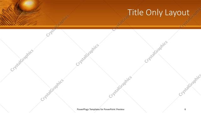 Title Only presentation slide layout