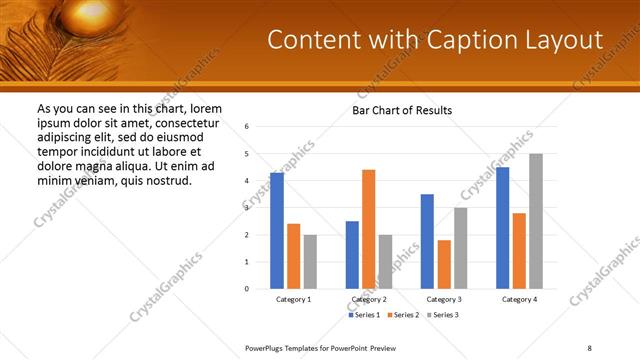 Content with Caption presentation slide layout