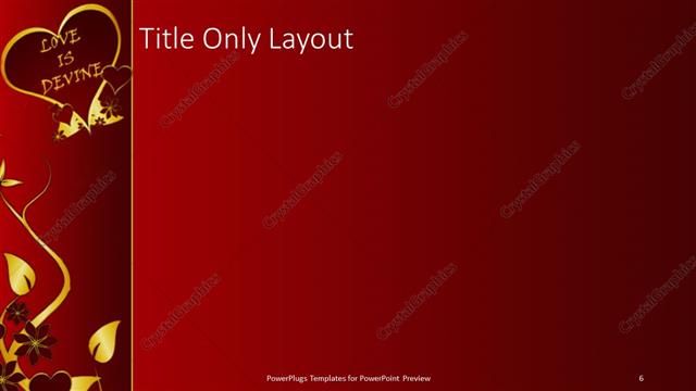 Title Only presentation slide layout