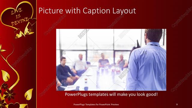 Picture with Caption presentation slide layout