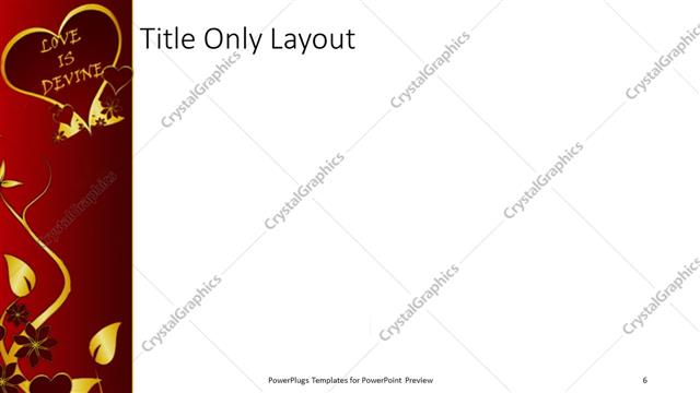 Title Only presentation slide layout