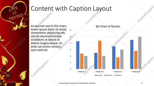 Content with Caption presentation slide layout
