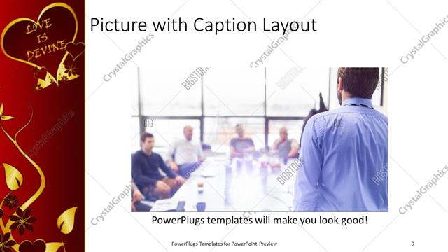 Picture with Caption presentation slide layout