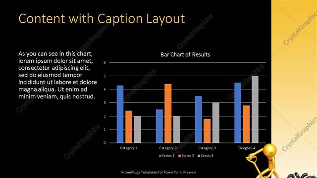 Content with Caption presentation slide layout