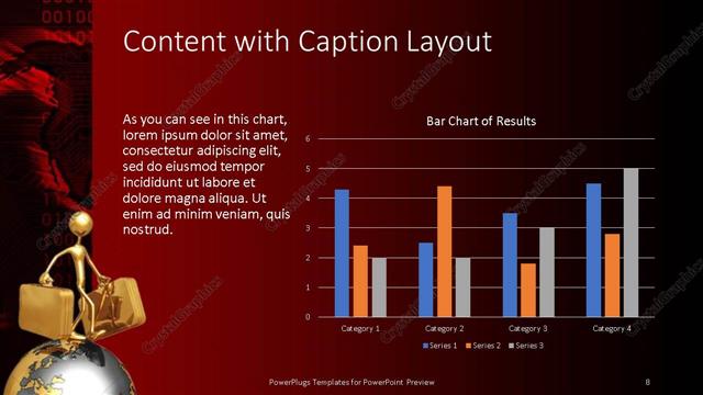 Content with Caption presentation slide layout