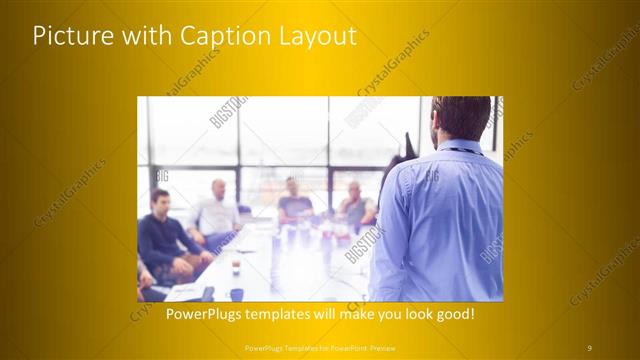 Picture with Caption presentation slide layout