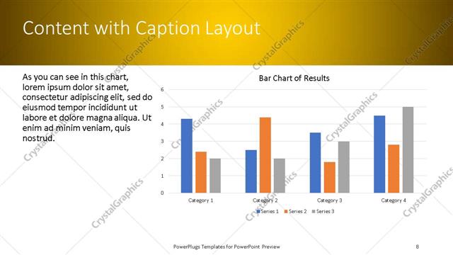 Content with Caption presentation slide layout