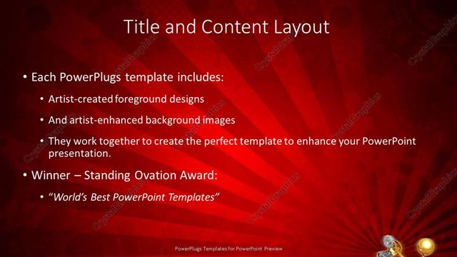 Title and Content presentation slide layout
