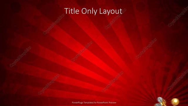 Title Only presentation slide layout