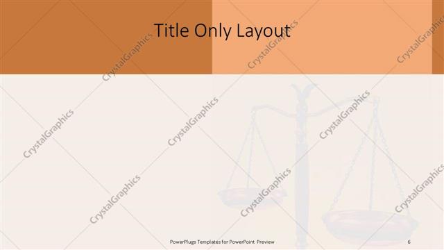 Title Only presentation slide layout