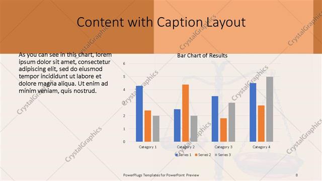 Content with Caption presentation slide layout
