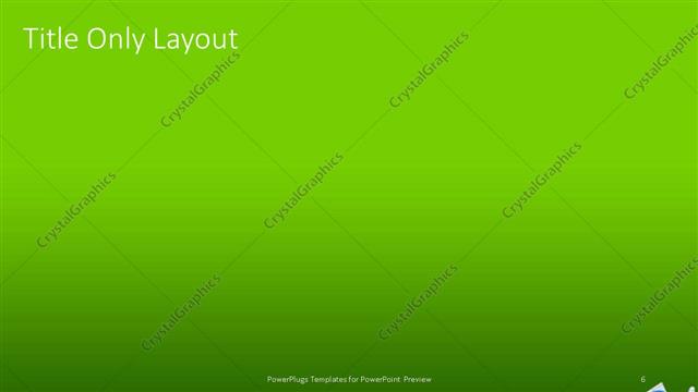 Title Only presentation slide layout