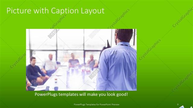 Picture with Caption presentation slide layout