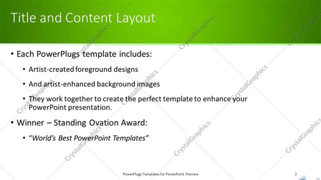 Title and Content presentation slide layout