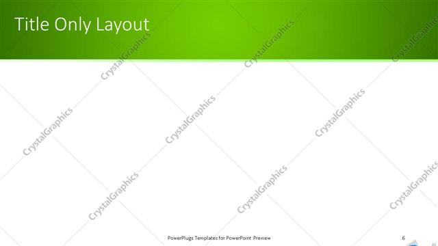 Title Only presentation slide layout