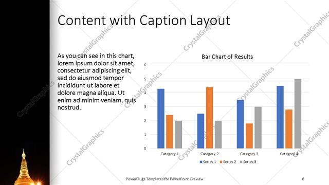 Content with Caption presentation slide layout