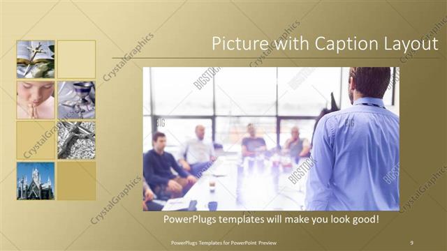 Picture with Caption presentation slide layout